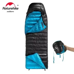 NATUREHIKE Ultraciepłe śpiwory puchowe z kaczki na zimowe wędrówki